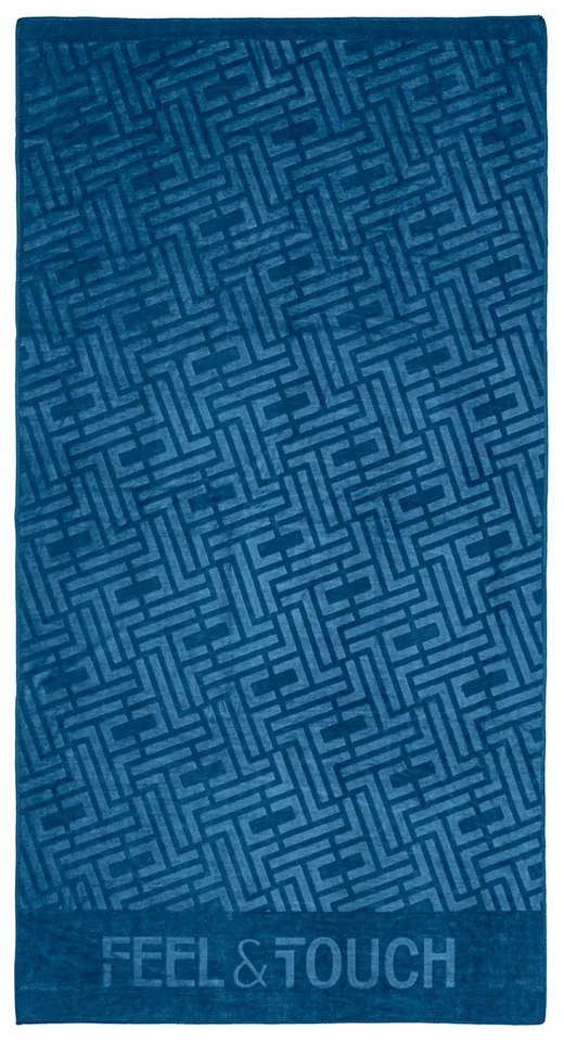 Πετσέτα Θαλάσσης (90x170) Feel &amp; Touch Icon Ocean Blue