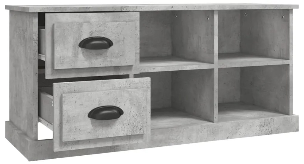 vidaXL Έπιπλο Τηλεόρασης Γκρι Σκυρ. 102x35,5x47,5 εκ. Επεξ. Ξύλο