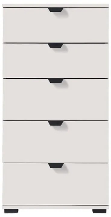 Κομότα - Συρταριέρα Duero 5F 45 Λευκή 45x40x95 εκ. 45x40x95 εκ.