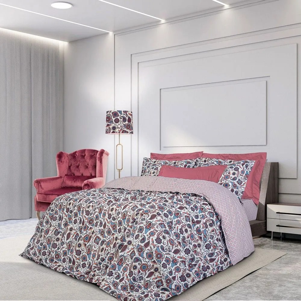 Παπλωματοθήκη 2119 (Σετ 2τμχ) Bordo-Blue-Beige Greenwich Polo Club Μονό 160x240cm 100% Cotton