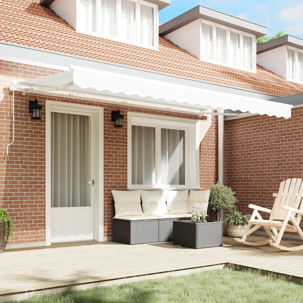 vidaXL Σκηνίτσα Αναδιπλούμενη Λευκό 400x200 εκ. 400 x 200 εκ. 4x2 μ