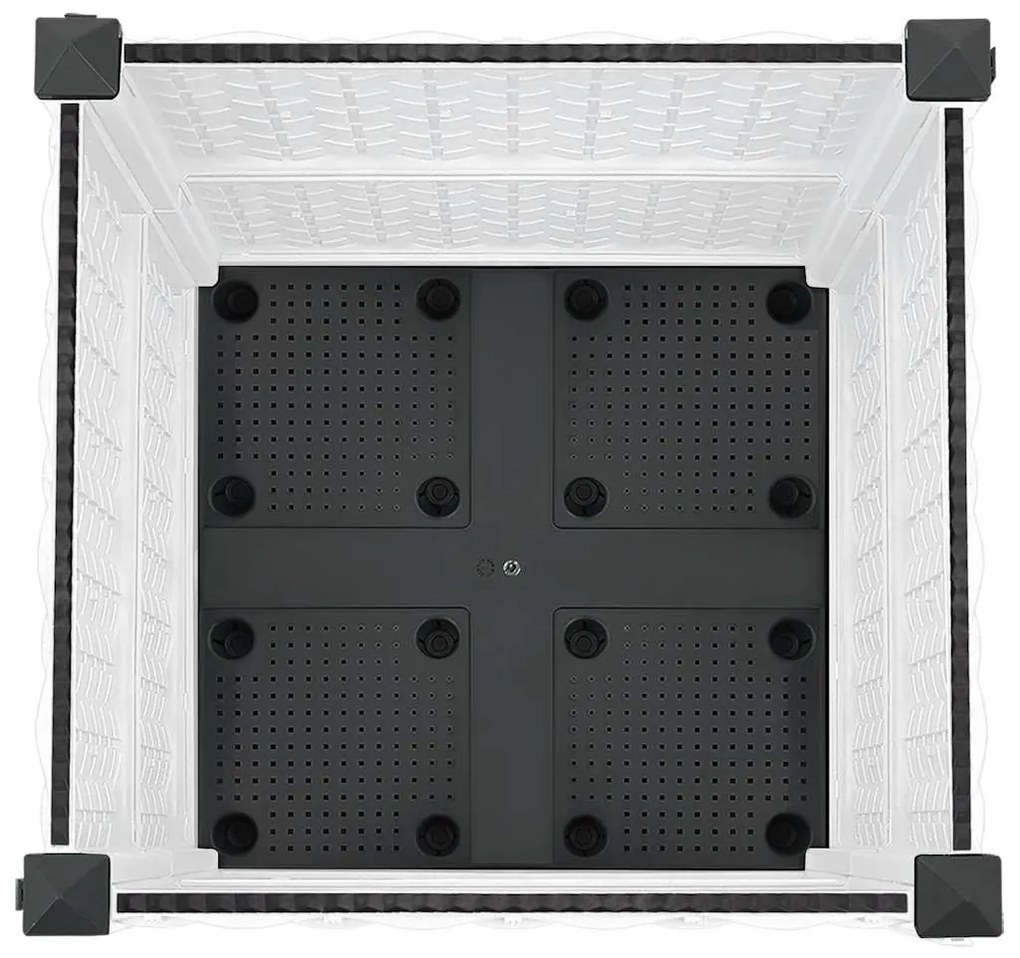 vidaXL Ζαρντινιέρα 40 x 40 x 38 εκ. από Πολυπροπυλένιο