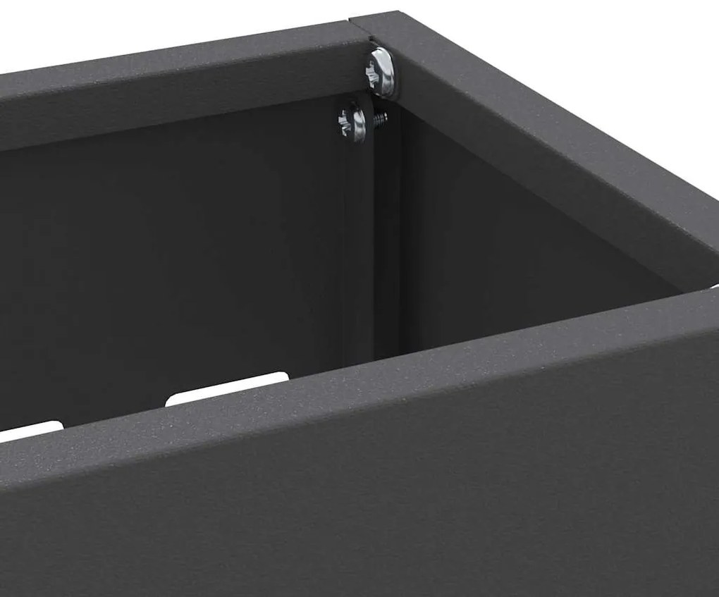 vidaXL Σχέδιο & βάση αποθήκευσης Μαύρο 28 x 12 x 41 εκ Ατσάλι