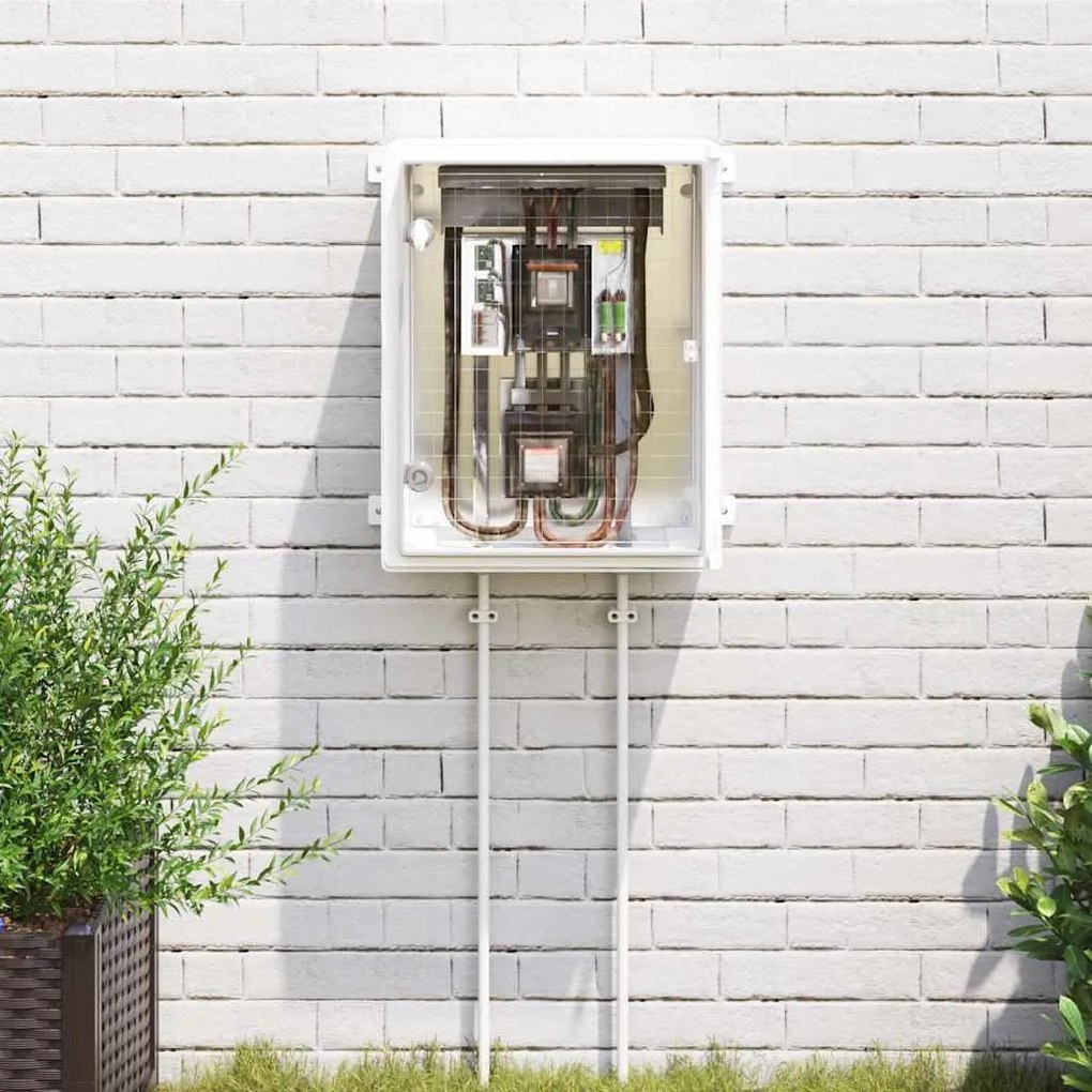 vidaXL Ντουλάπι Ελέγχου Γκρι 40 x 17,5 x 50 εκ. ΑΒΣ Πλαστικό