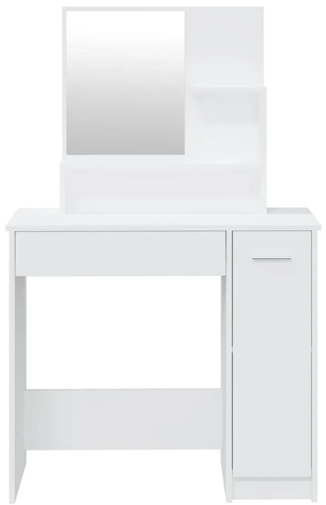 vidaXL Μπουντουάρ Σετ Σετ Λευκό 86,5 x 35 x 136 εκ.