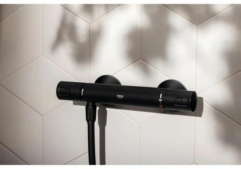 Βρύση με δύο λαβές Grohe Precision Start Για ντους Ματ μαύρο Μέταλλο