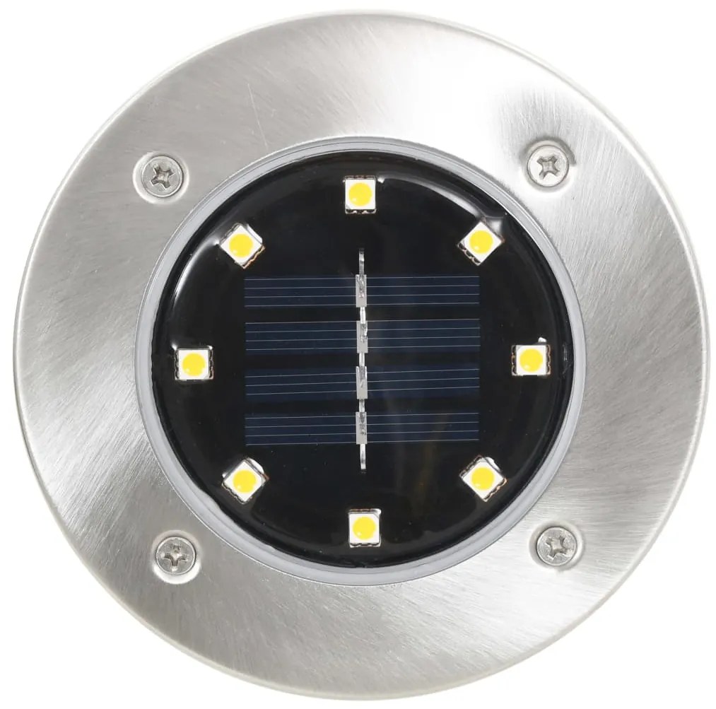 vidaXL Σποτ Ηλιακά Χωνευτά - Καρφωτά LED 8 τεμ. Πολύχρωμα