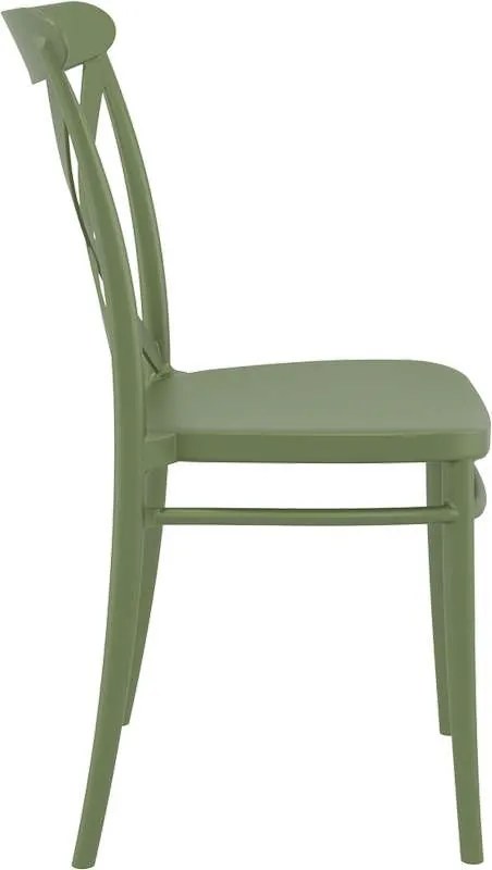ΚΑΡΕΚΛΑ ΠΟΛ/ΝΙΟΥ ΚΡΟΣ OLIVE GREEN 51Χ51Χ87εκ.