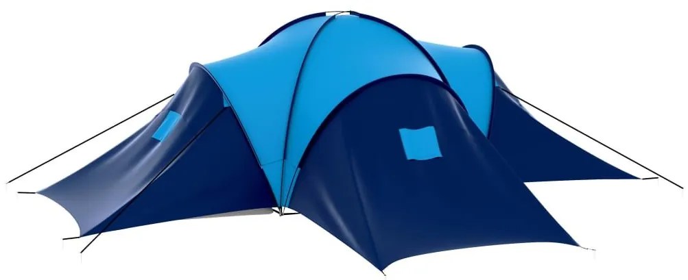 Σκηνή Camping 9 Ατόμων Σκούρο Μπλε / Μπλε Υφασμάτινη - Μπλε
