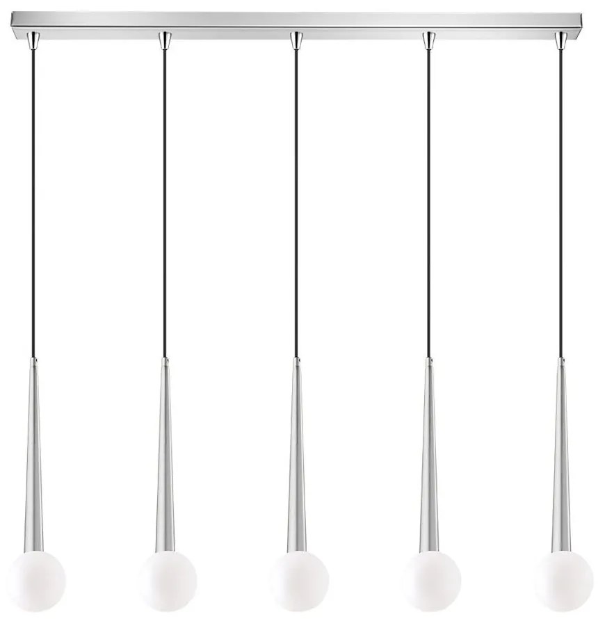 Φωτιστικό Οροφής - Ράγα 01392-12BR G9  100cm Silver Luma