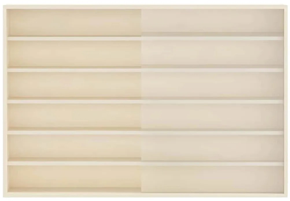 vidaXL Κάθετο Εκθετήριο Τοίχου Μπεζ 80 x 8,5 x 54 εκ. Κόντρα πλακέ