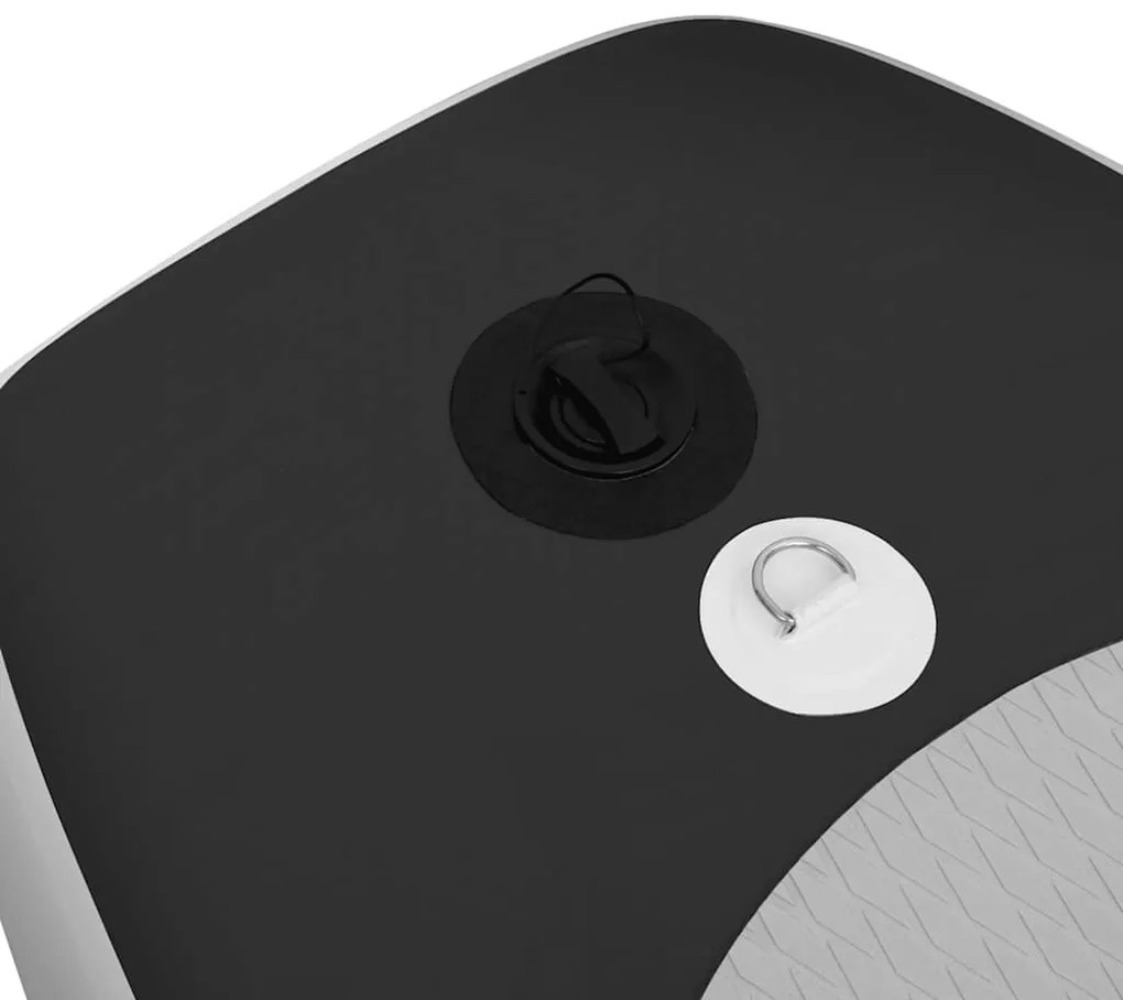 vidaXL Σανίδα SUP Φουσκωτή Σετ Μαύρη 300 x 76 x 10 εκ.