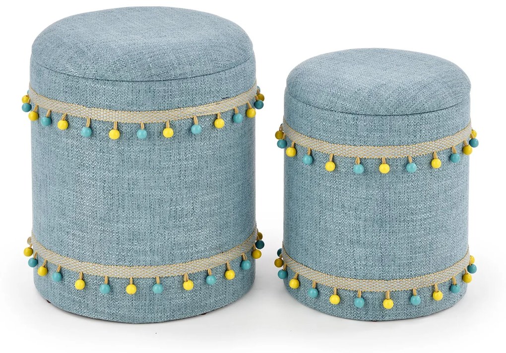 GRADO set of two color: light blue DIOMMI V-CH-GRADO-PUFA-J.NIEBIESKI DIOMMI-60-20748