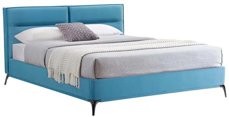 Intrahome Κρεβάτι Ikina Intrahome βελούδο σε πετρόλ απόχρωση 160x200εκ | SKU: INTRAPA-117111158
