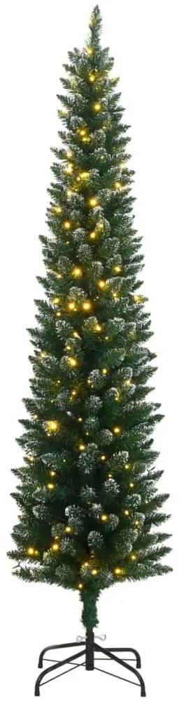 vidaXL Χριστουγεννιάτικο Δέντρο Slim Αρθρωτό με 300 LED 240 εκ.