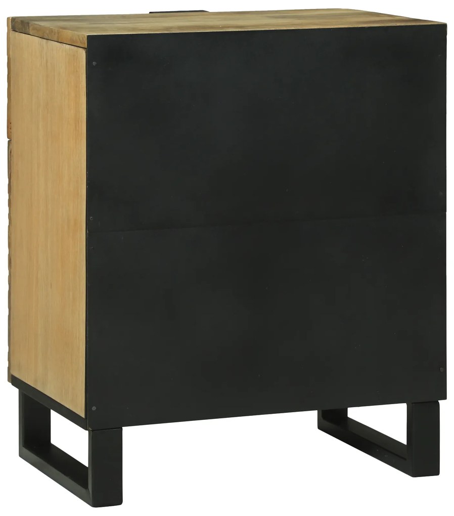 vidaXL Κομοδίνο 50x33x60 εκ. – Στερεό Ξύλο Μάνγκο