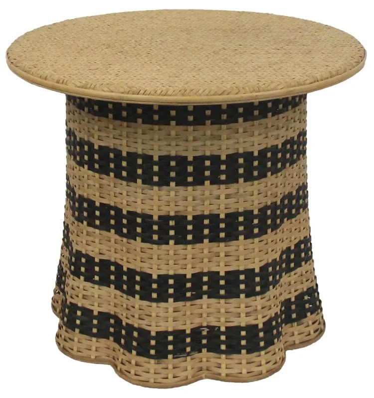 Liberta NUBIA COFFEE TABLE ΦΥΣΙΚΟ ΜΑΥΡΟ 60x60xH52,5cm 60x60xH52,5cm 04-1167