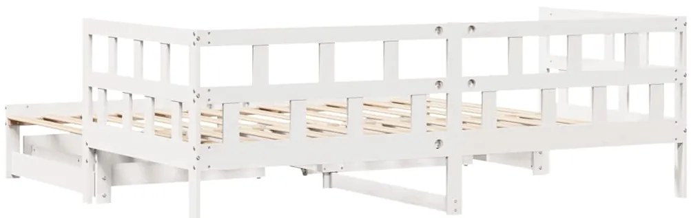 vidaXL Καναπές Κρεβάτι Συρόμενος Χωρίς Στρώμα 90x190 εκ. &amp; Συρτάρια
