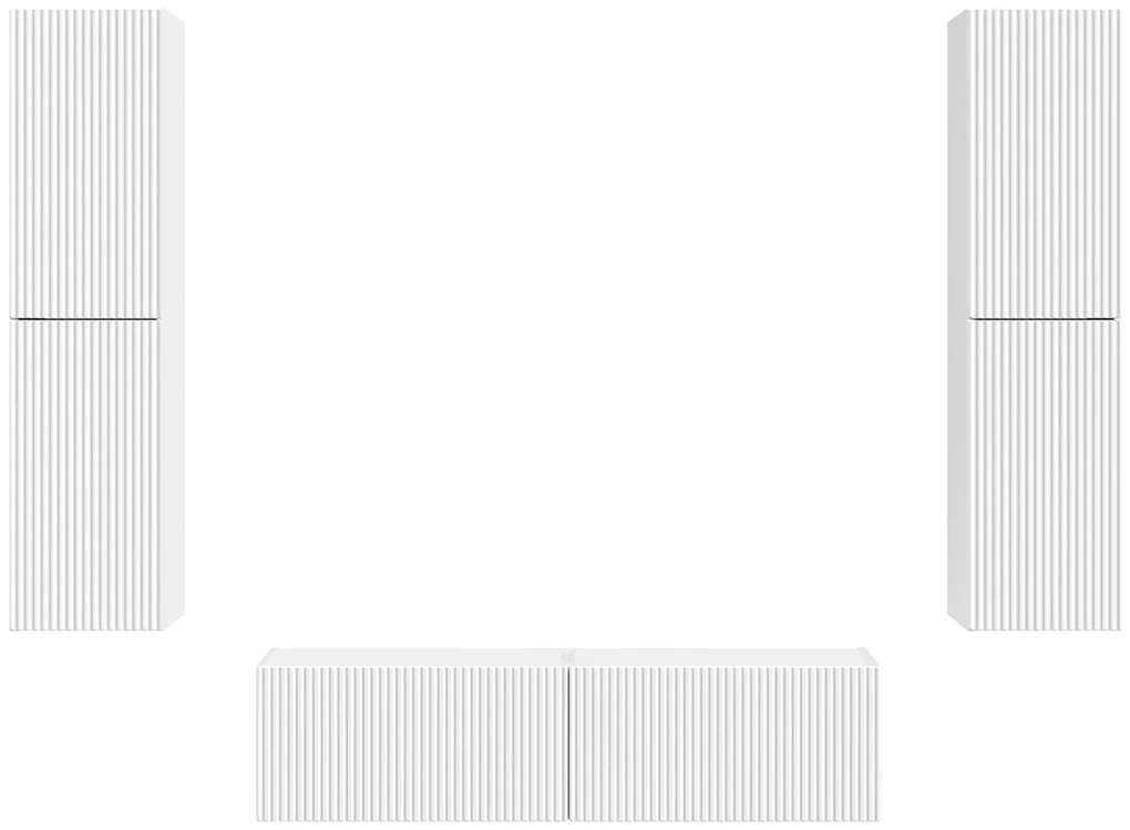 vidaXL 3 pcs Λευκό