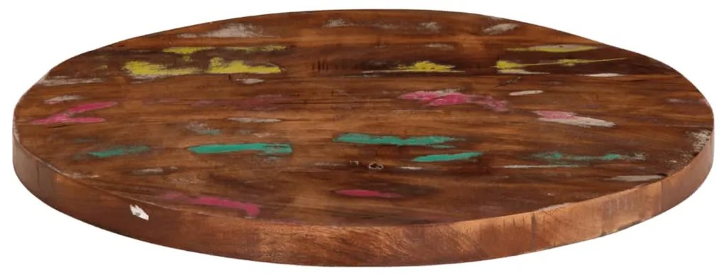 vidaXL Επιφάνεια Τραπεζιού Στρογγυλή Ø50x3,8εκ Μασίφ Ανακυκλωμένο Ξύλο