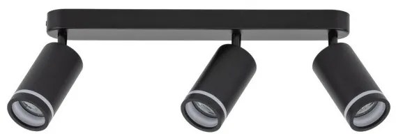 Σποτ Φωτιστικό Οροφής 3xGU10 Ρυθμιζόμενο Jet TK Lighting-6914-Μαύρο 6914