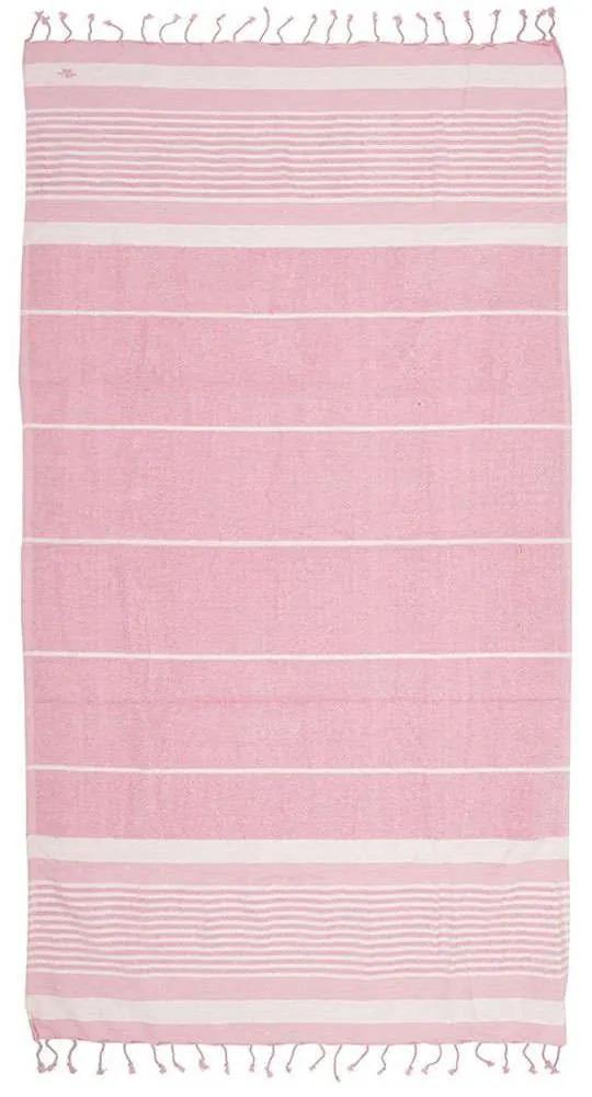 Πετσέτα Θαλάσσης Ριγέ 5-46-807-0095 Pink-White Ble Θαλάσσης 100% Βαμβάκι
