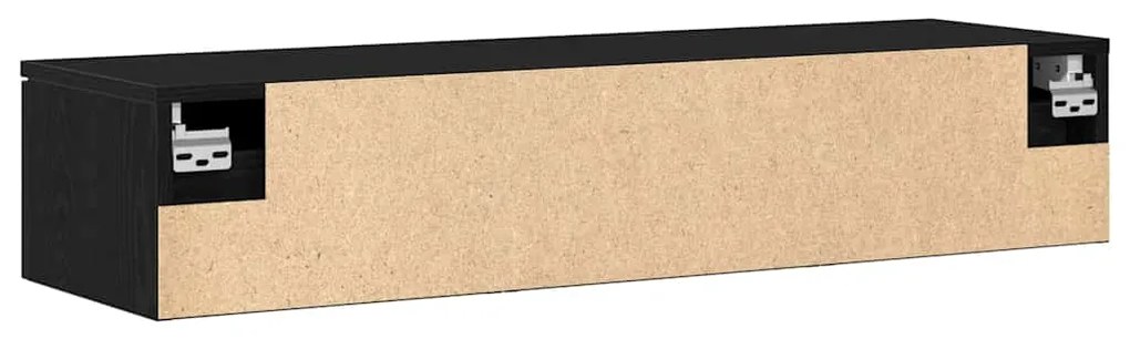 vidaXL Ντουλάπα Τοίχου Μαύρη Οξυά 102 x 30 x 20 εκ. Επεξεργασμένο ξύλο