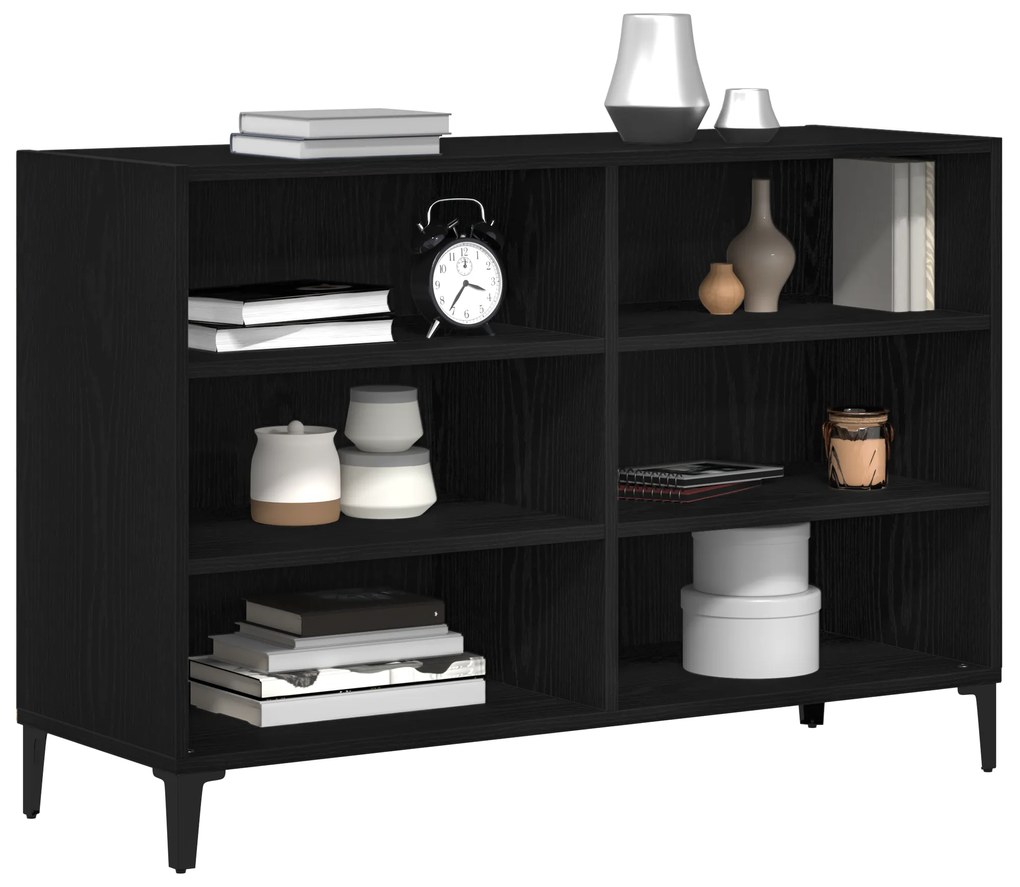 vidaXL Μπουφές Μαύρο Δρυς 103,5x35x70 εκ. Ξύλο Επεξεργασμένο