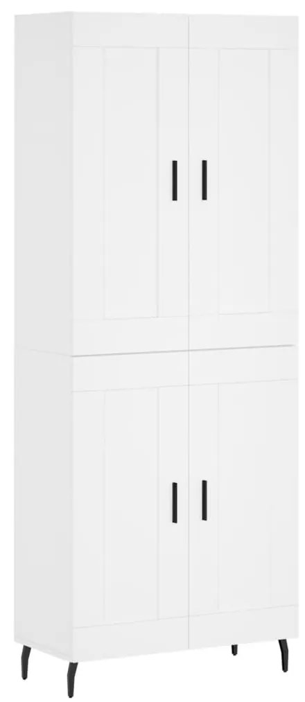 vidaXL Ντουλάπι Λευκό 69,5x34x180 εκ. από Επεξεργασμένο Ξύλο