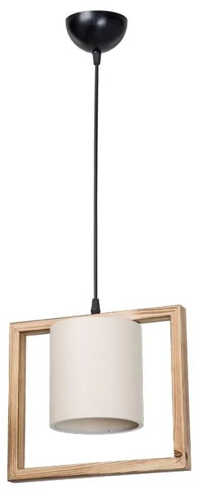 Φωτιστικό οροφής μονόφωτο Sereda Ε27 καφέ - cream 28x14x27 εκ. 28x14x27 εκ.