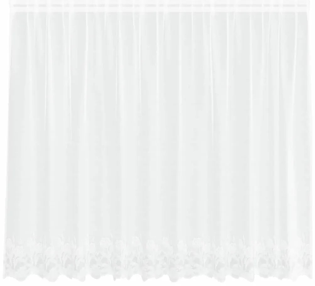 vidaXL Κουρτίνες με κουρτίνες Λευκό 500x100cm Πολυεστέρας