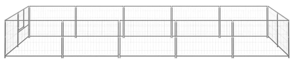 vidaXL Σπιτάκι Σκύλου Ασημί 10 μ² Ατσάλινο