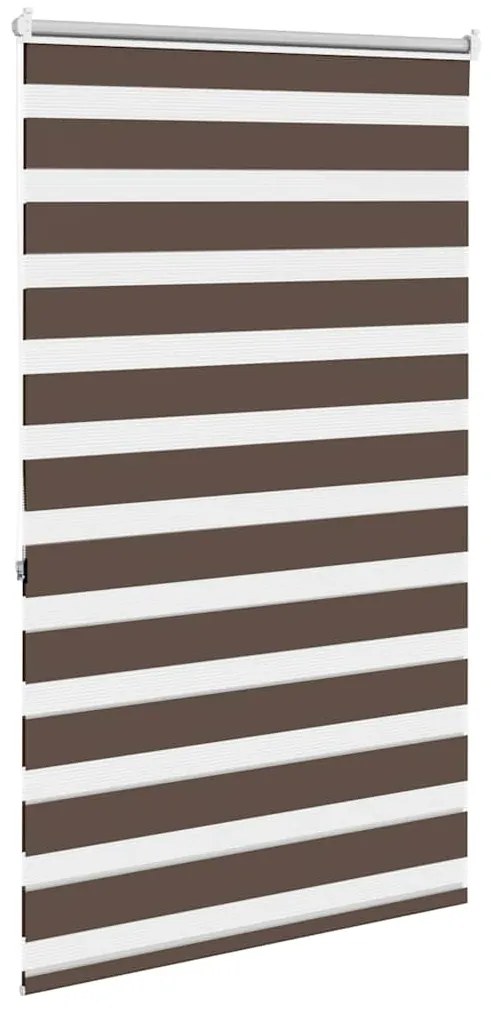 vidaXL Σύστημα Σκίασης Ρόλερ Zebra Καφέ 100 x 175 εκ.