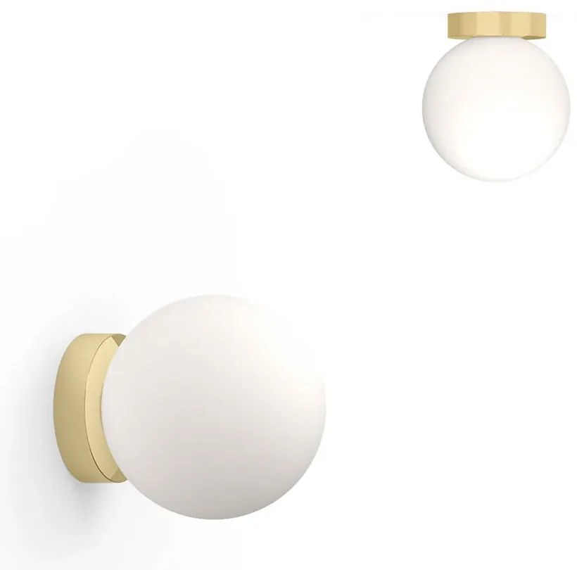Φωτιστικό Τοίχου Bola Sphere Flush 8 10920 20,3x13,5cm Dim Led 1625lm 20W Brass Pablo Designs