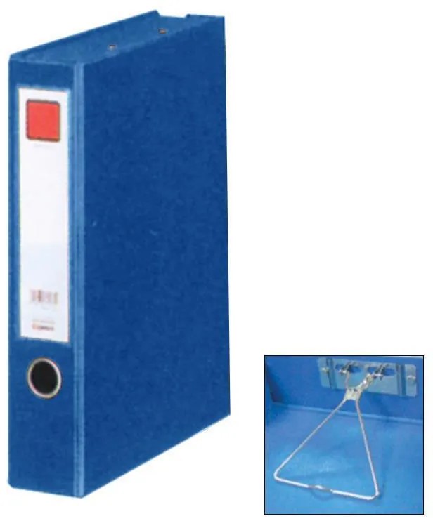 Comix κουτί αρχειοθέτησης  με πιάστρα PVC μπλε 55mm Α4 Υ32,5x24.3x6.8εκ.  τμχ.