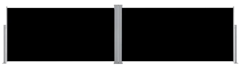 Σκίαστρο Πλαϊνό Συρόμενο Μαύρο 160 x 600 εκ. - Μαύρο