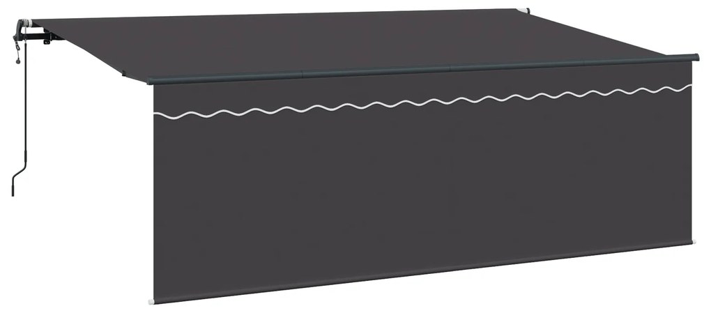 vidaXL Σκηνίτσα Αναδιπλούμενη Ανθρακί 400 x 200 cm ύφασμα