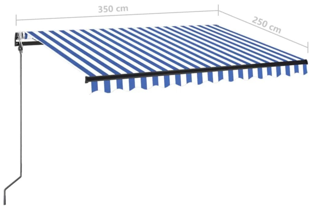 ΤΕΝΤΑ ΑΥΤΟΜΑΤΗ ΜΕ LED &amp; ΑΙΣΘΗΤΗΡΑ ΑΝΕΜΟΥ ΜΠΛΕ/ΛΕΥΚΟ 350X250 ΕΚ. 3069091