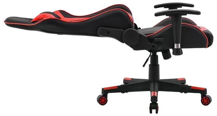 Καρέκλα Gaming SAR-1 Fylliana Μαύρο - Κόκκινο Τεχνόδερμα 64x53x135 εκ. 64x53x135 εκ.