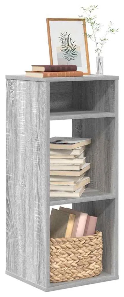 Βιβλιοθήκη Γκρι Sonoma 34x31x80 εκ. από Επεξεργασμένο Ξύλο