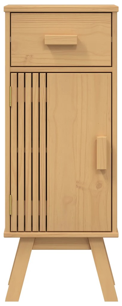 vidaXL Ντουλάπα Αποθήκευσης μπάνιου  35x30x90 εκ από μασίφ ξύλο πεύκου