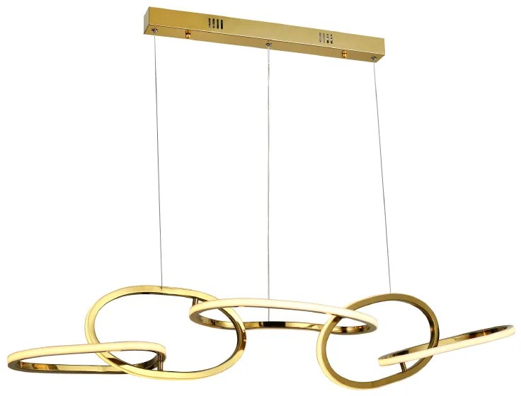 ΚΡΕΜΑΣΤΟ Φ/Σ LED 72W 5700LM CCT IP20 ΧΡΥΣΟ ΑΤΣΑΛΙ + ΑΚΡΥΛΙΚΟ ACA HM88LEDP5GDCCT