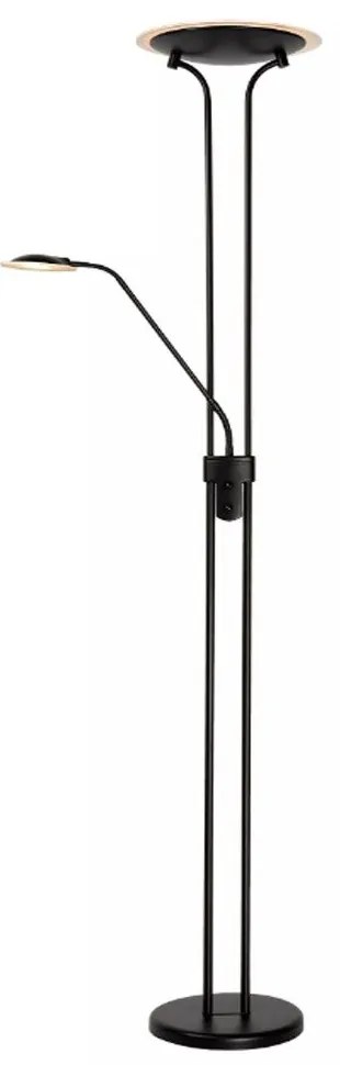 Φωτιστικό Δαπέδου Champion-Led 19792/24/30 30x180cm 20W LED 3000K Dimmable Black Lucide