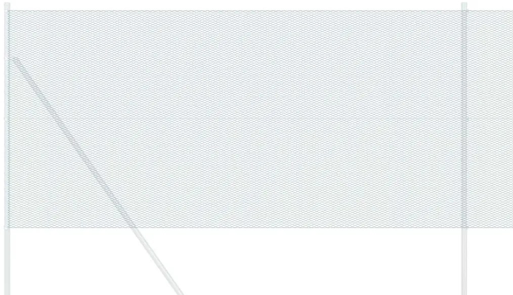 vidaXL Εξαγωνικός φράχτης Πράσινο 1.4 x 10 m Ατσάλι