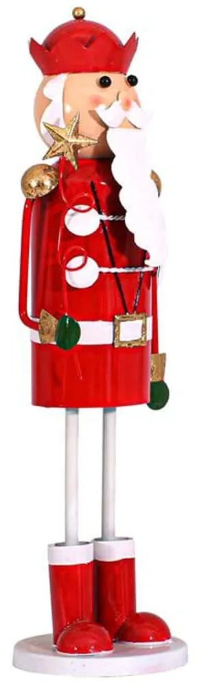 Χριστουγεννιάτικη Διακοσμητική Φιγούρα Μολυβένιος Στρατιώτης 282-225-005 14x10x41cm Red-White