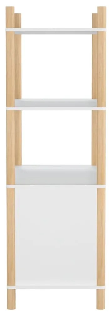 vidaXL Ραφιέρα Λευκή 80 x 40 x 121 εκ. από Επεξεργασμένο Ξύλο