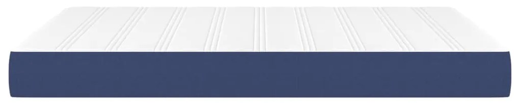 vidaXL Στρώμα με Pocket Springs Μπλε 140 x 190 x 20 εκ. Υφασμάτινο
