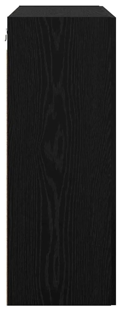 vidaXL Επιτοίχιο ντουλάπι Επιτοίχιο Μαύρη δρυς 69.5 x 34 x 90 εκ.