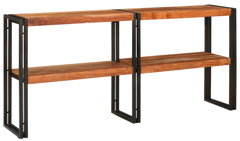 vidaXL Τραπέζι κονσόλας 160x33x75 εκ. Μασίφ χοντροκομμένο ακακία