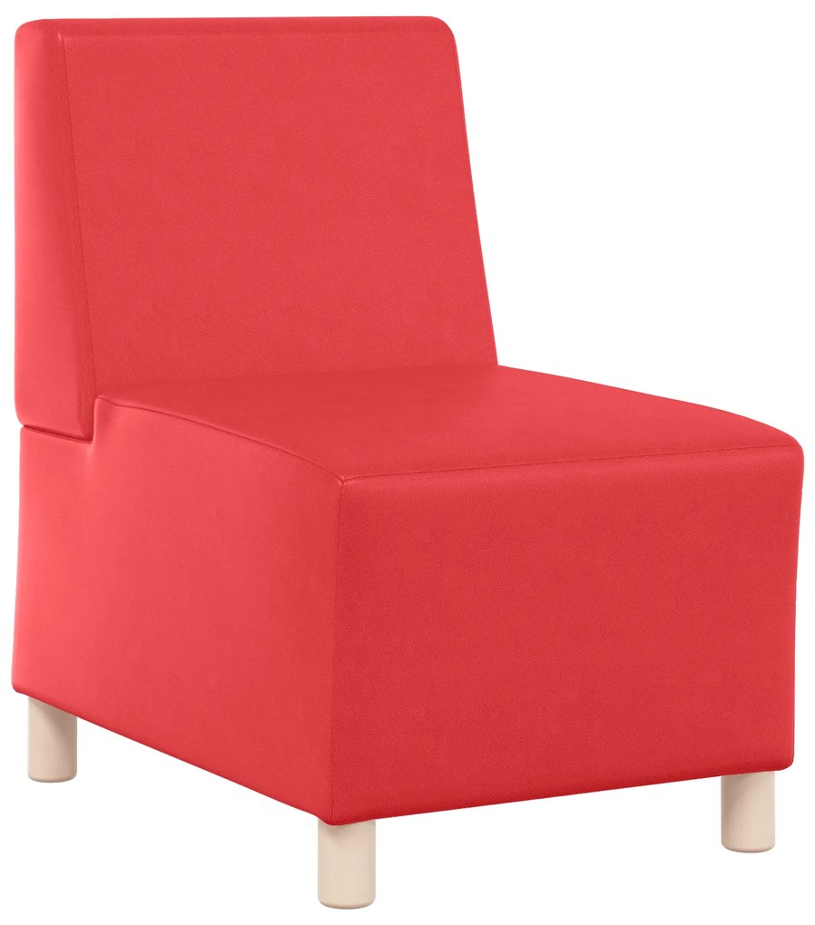 vidaXL Καναπέδες 2 pcs Κόκκινο 55 x 74 x 82 εκ. Τεχνητό δέρμα